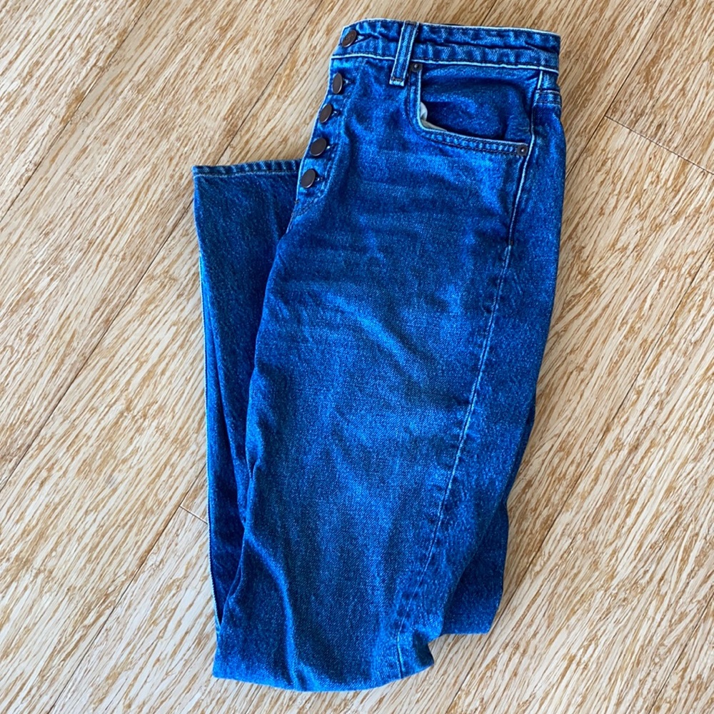 Reformstion button fly jeans size 25 Baltic wash